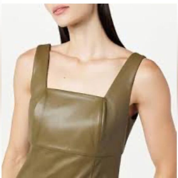 The Drop Women's Hank Vegan Leather Dress NWT SMALL - Picture 3 of 8
